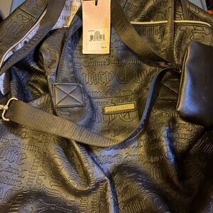 Juicy Couture very spacious black bag weekender new with tags